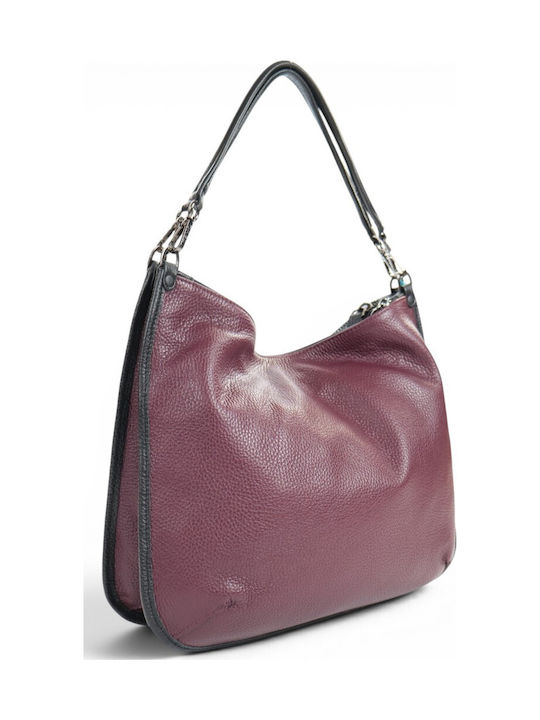 Damen Schultertasche Burgundisch