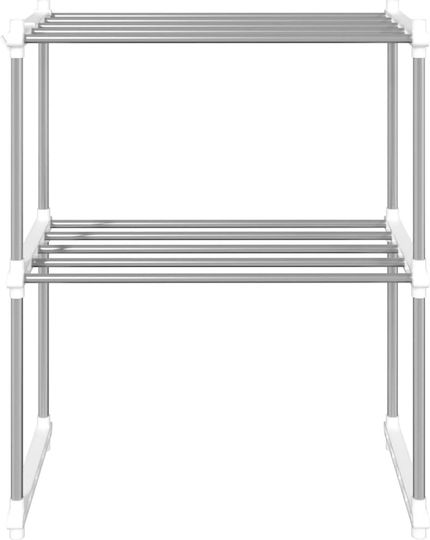 vidaXL Suport Pentru Cuptor Cu Microunde Metalic 51x27x63cm Alb