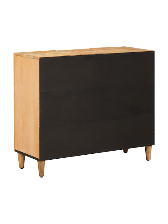 Holz Sideboard Braun 90x33.5x75cm