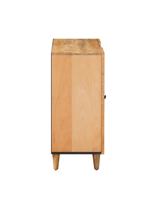 Holz Sideboard Braun 90x33.5x75cm