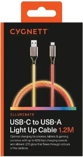 Cygnett USB 2.0 Cable USB-C male - USB-A 1.2m