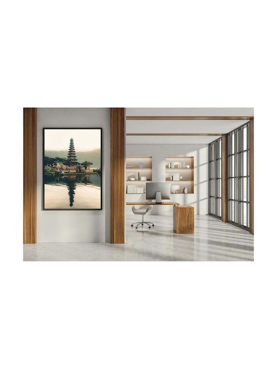 Πίνακας Serene Temple Reflection Γαλήνια Αντανάκλαση Ναού 70x100