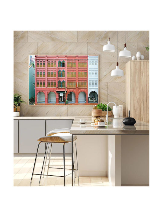 iLovePrints Gemälde Bunte Urbane Architektur 150x100