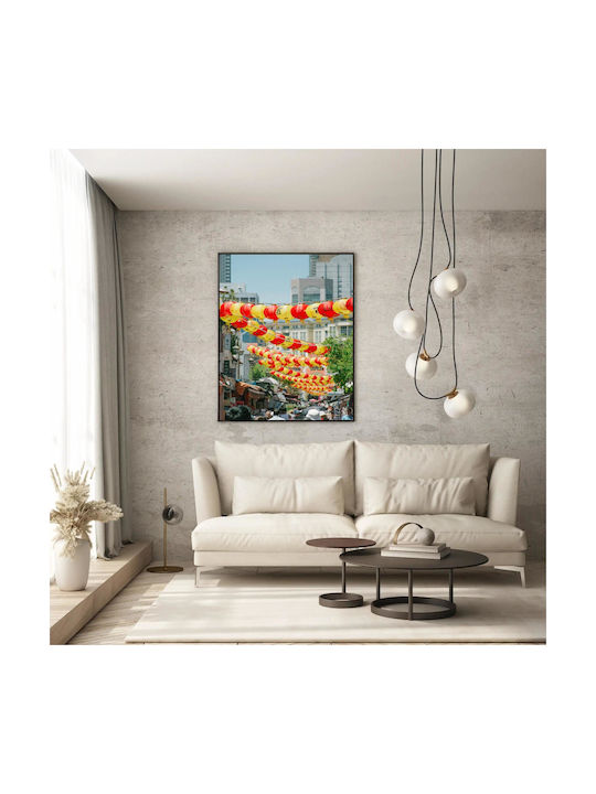 Панел Colorful Lanterns In City Полихромни Фенери В Град 100x150