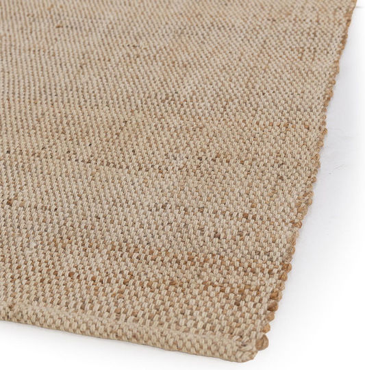 Royal Carpet Wohnzimmer Teppich Handgefertigt Sommer aus Jute 160x230cm Natürliche/Blanchierte Farbe