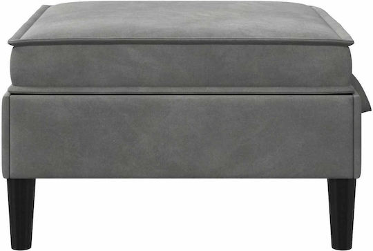vidaXL Hocker Für Das Wohnzimmer Mit Stauraum Bezogen Mit Samt Dunkelgrau