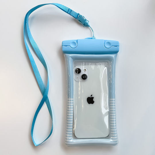 Waterproof Underwater Cushion Cover Alista Home Snowproof Universal Striped Drawstring Phone Documents Blue