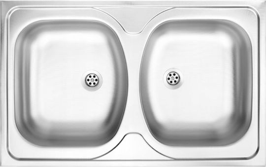 Deante Ένθετος Νεροχύτης Inox Μ80xΠ50cm Γκρι