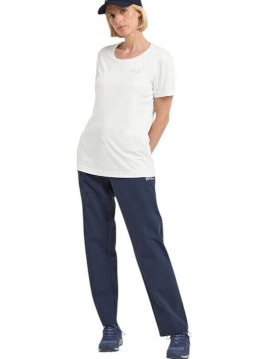 Women's Sports Short Sleeve Fast Drying White Blouse