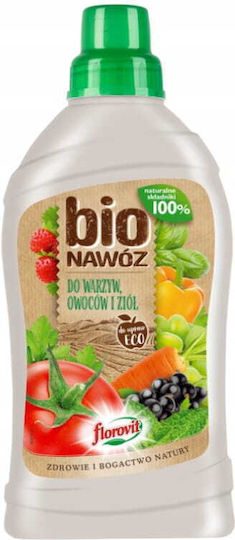 Îngrășământ Lichid Florovit Legume Fructe Plante Aromatice Natural Bio 1 L Organic