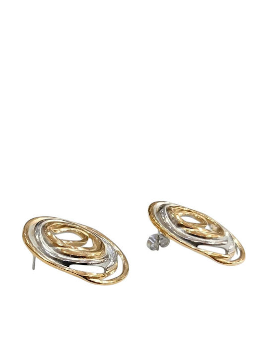 Kalliopi Silver Kalliopi Silver Ohrringe Stecknadelverschluss aus Stahl Vergoldet