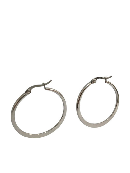 Kalliopi Silver Ohrringe Ohrhänger aus Stahl