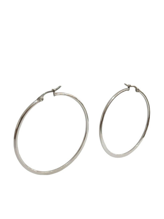 Kalliopi Silver Ohrringe Ohrhänger aus Stahl