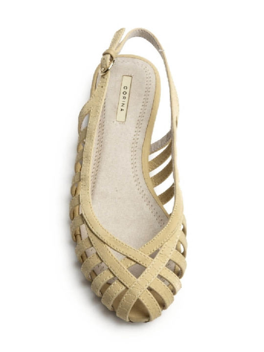 Women's Flat Sandals Yellow