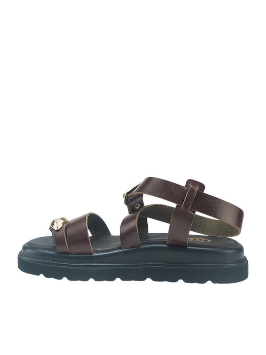 Women's Flat Sandals Brown