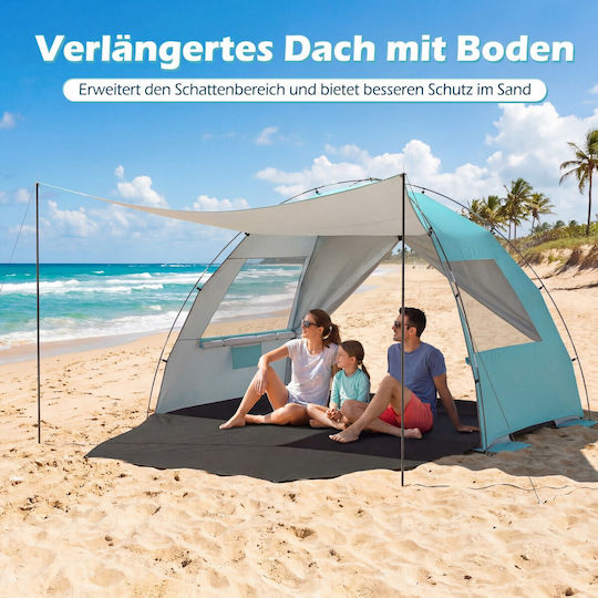 Costway Strandszene Blau