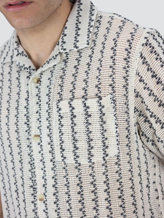 Short Sleeve Shirt Regular Fit Beige