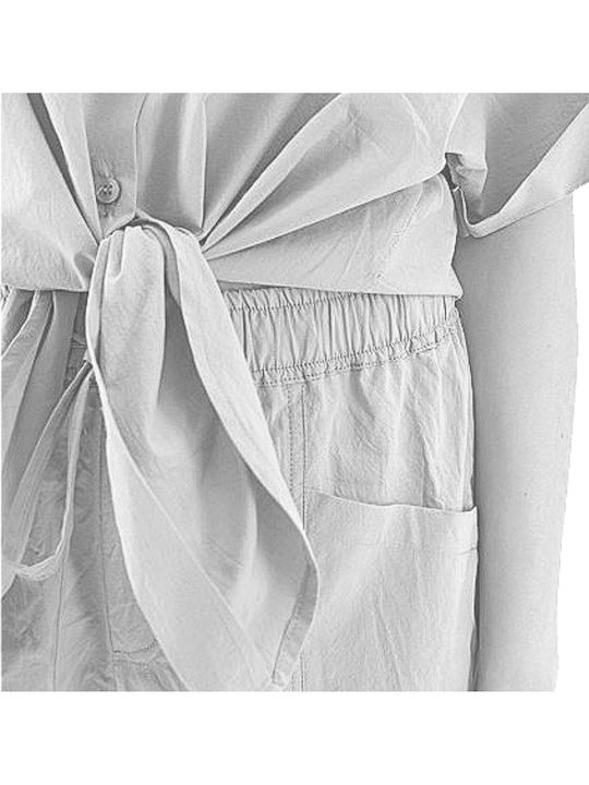 Γυναικείο Υφασμάτινο Παντελόνι White