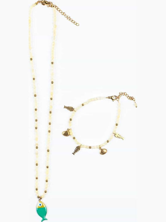 Cuoro Damen Armband aus Stahl Vergoldet