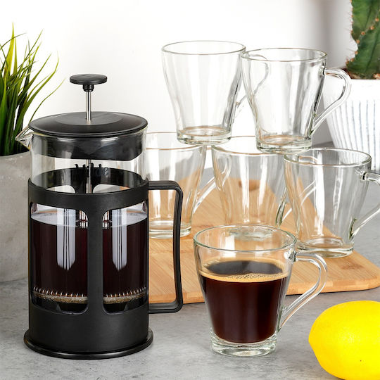 Coffee Tea Glasses French Press 250 Ml 1 L 7 Pcs