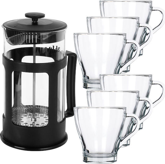 Coffee Tea Glasses French Press 250 Ml 1 L 7 Pcs