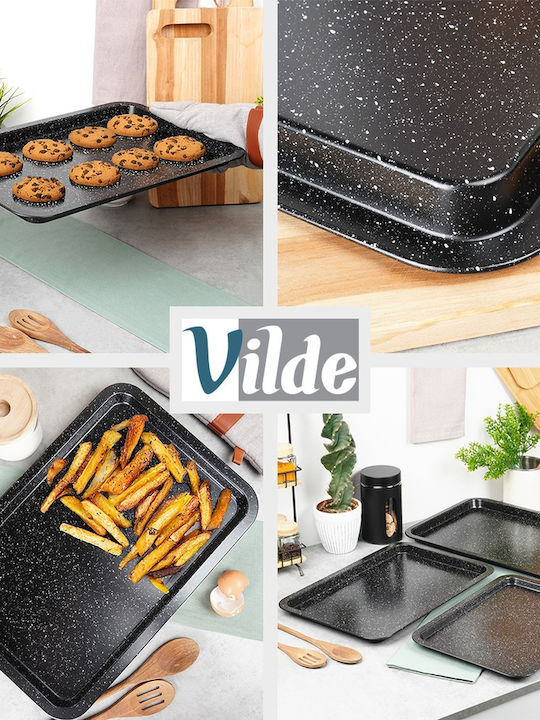 Vilde Tavă Rectangulară din Oțel Inoxidabil 2 Bucăți