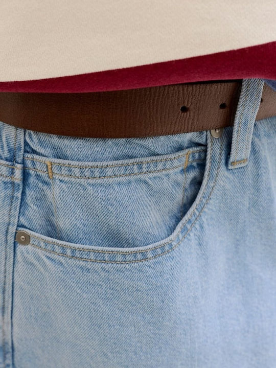 Herren Shorts Denim Blauen