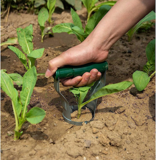 Transplantator Agricol Cilindric Alista Home Oțel Plastic Diametru 6 Cm Mâner Flexibil 23 X 6 X 13 Cm Verde