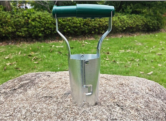 Transplantator Agricol Cilindric Alista Home Oțel Plastic Diametru 6 Cm Mâner Flexibil 23 X 6 X 13 Cm Verde
