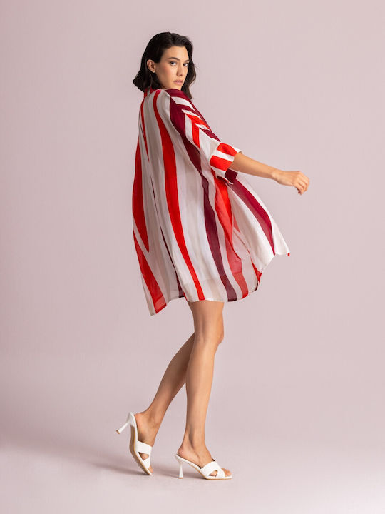 Women's Shirt Red Striped