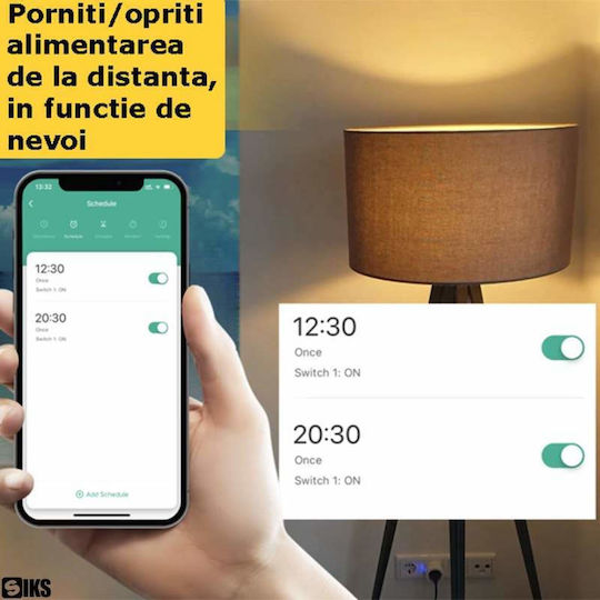 Priză Inteligentă cu Comutator și Telecomandă
