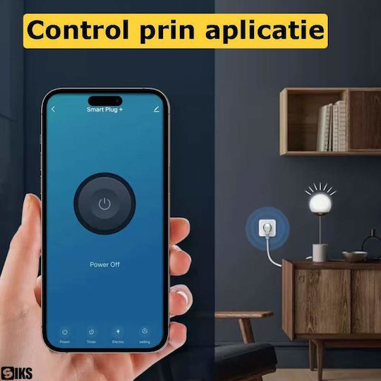 Priză Inteligentă cu Comutator și Telecomandă