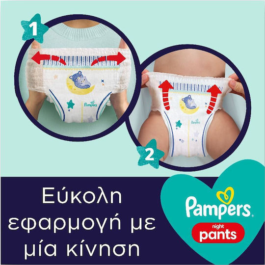 Pampers Babywindeln Windelhosen Night Pants Monatspackung No 6 für 13+kg 72 Stück