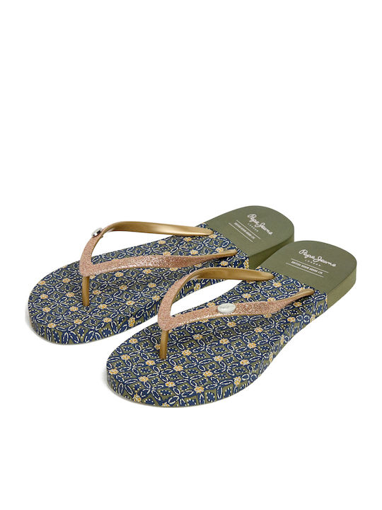 Flip Flops in Gold Colour