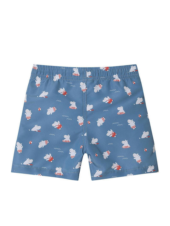 Tutete Sun Protection Hippos 2-3 Years Kids Swimwear Swim Shorts Light Blue