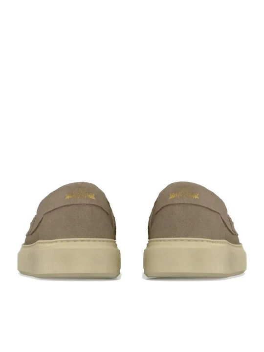 Suede Ανδρικά Loafers σε Πράσινο Χρώμα