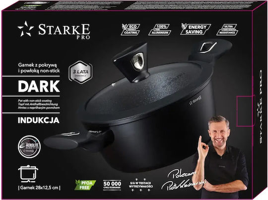 Starke Pro Βαθιά Κατσαρόλα από Αλουμίνιο 28cm