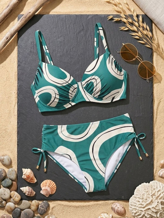 W0556 Bikini Set with Light Padding Green
