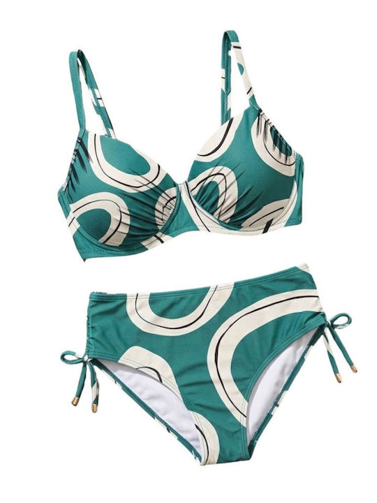 W0556 Bikini Set with Light Padding Green