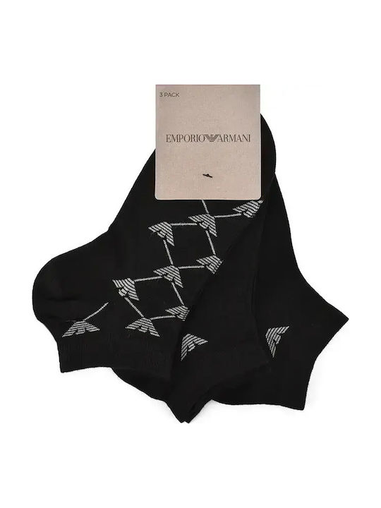 Emporio Armani Ανδρικές Κάλτσες Μαύρο 3Pack Emporio Armani Ανδρικές Κάλτσες Μαύρο 3Pack