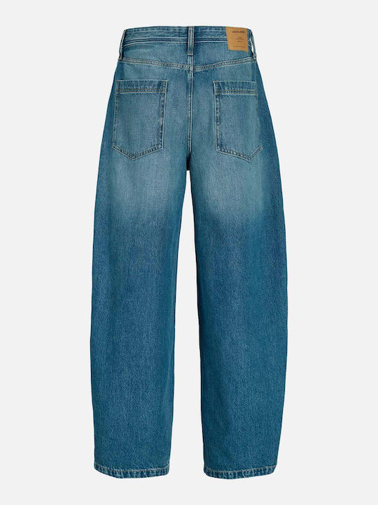 Herren Jeanshose mit Lose Baggy Anwendung Blau-Denim