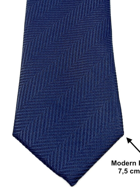 Legend Accessories Σετ Ανδρικής Γραβάτας Μεταξωτή σε Navy Μπλε Χρώμα
