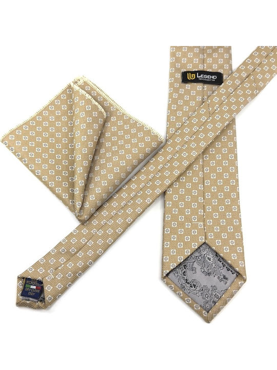 Legend Accessories Set Cravate Bărbați Tipărită În Culoare Aurie