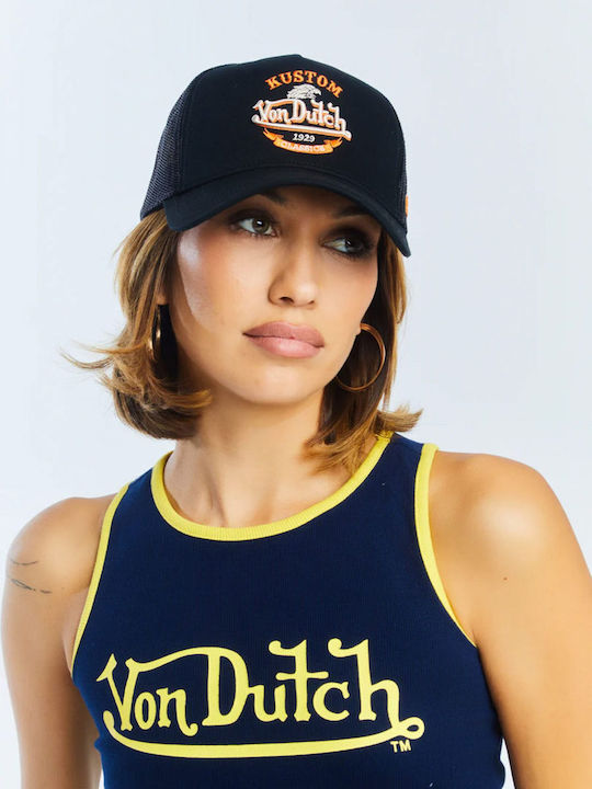 Von Dutch Ανδρικο Καπελο Trucker Μαυρο Vd 0 Cas1 Eag Blk-noir