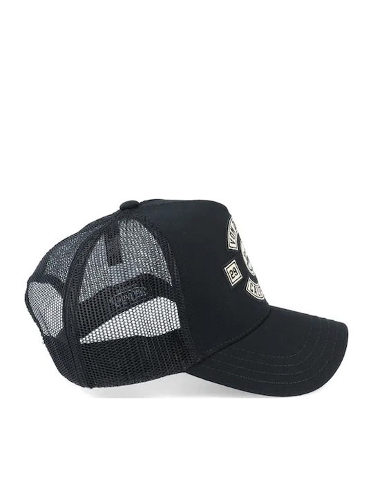 Von Dutch Men's Trucker Cap Black Vd 0 Cas1 Bik Bla-noir