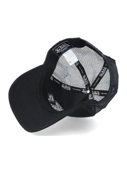 Von Dutch Men's Trucker Cap Black Vd 0 Cas1 Bik Bla-noir