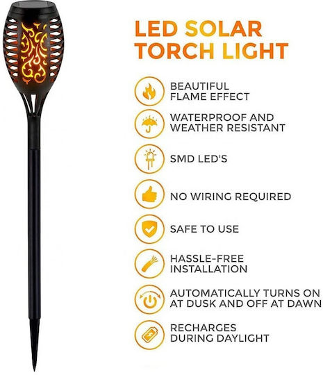 Solar Light Traffic Light Warm White with Photocell IP65 52cm