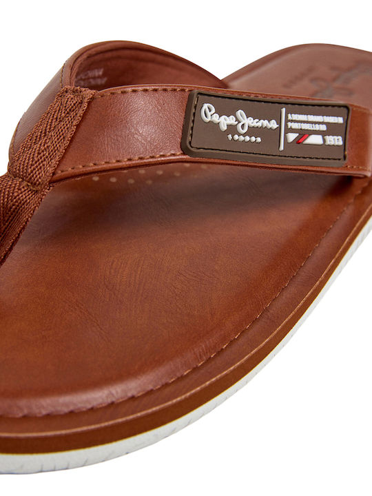 Wind Men's Flip Flops Brown
