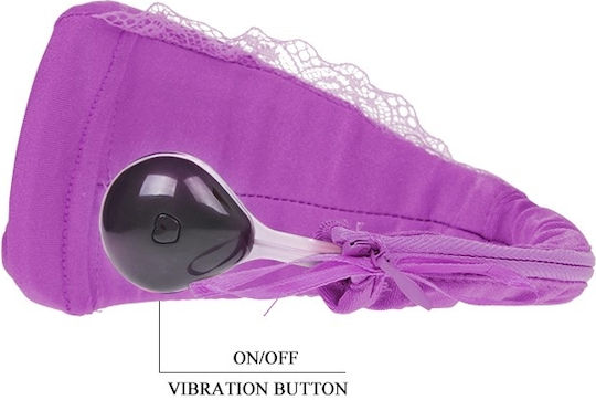 Baile C-string Vibrator for Couples Purple