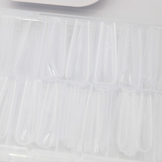 Global Fashion False Nail Tips Transparent 240 Pieces 95554